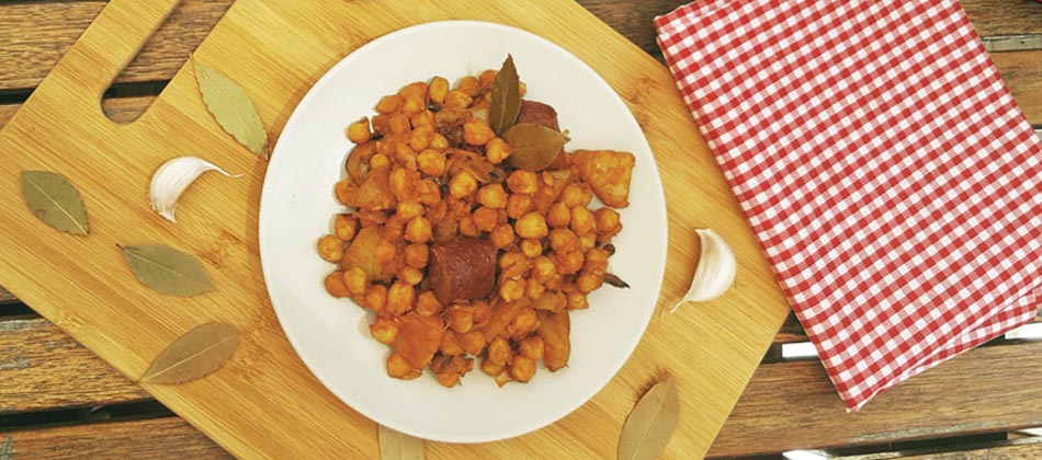 Garbanzos con Tomate Concentrado